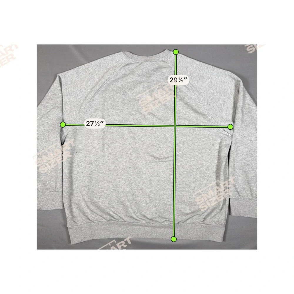Nike Dri Fit Crewneck Sweatshirt Mens XL Gray Swoosh Athletic Pullover‎